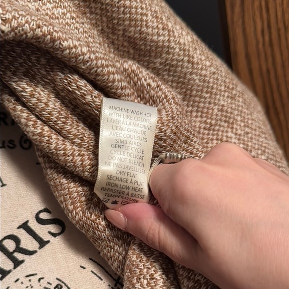 Max studio Tan Textured/tweed Open Front cardigan - Picture 7 of 9